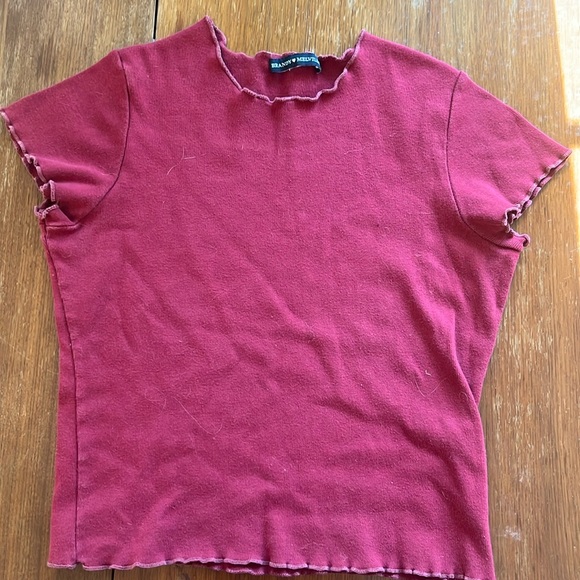 Burgundy crop top by brandy Melville!! - Picture 1 of 3